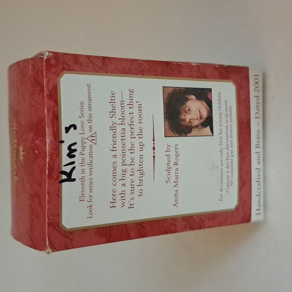 HALLMARK SHELTIE PUPPY LOVE 2001 Ornament in box - Picture 4 of 4